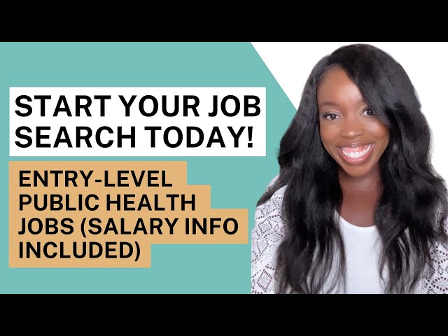 Entry level public health jobs