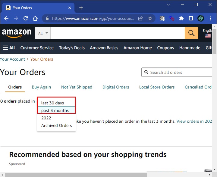 Amazon Order History Details